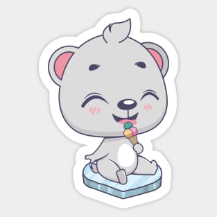 Jolly polar bear Sticker